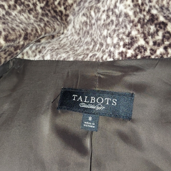 Talbots Tantalizing leopard print light Jacket - Picture 9 of 10